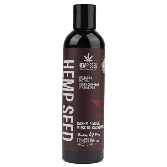 Hemp Seed - Huile Corporelle et à Massage - Kashmir Musk 8oz