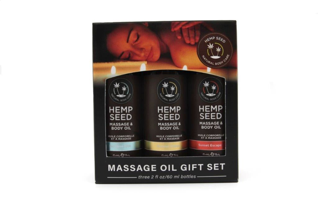 Hemp Seed Huile Corporelle et à Massage - Trio 60ml / 2oz