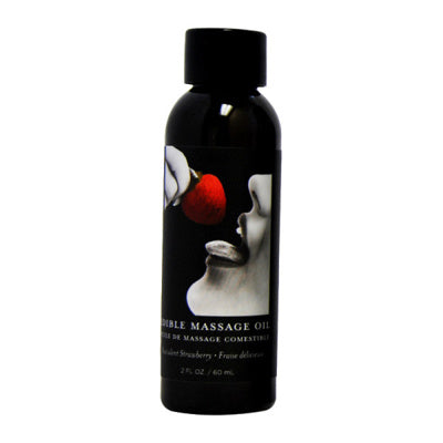 Earthly Body - Huile De Massage Comestible - Fraise Délicieuse 2oz