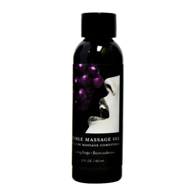 Earthly Body - Huile De Massage Comestible - Raisin Audacieux 2oz