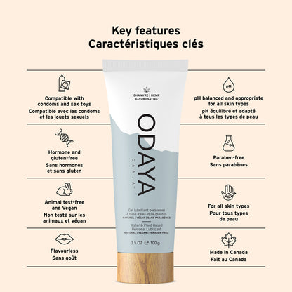 Odaya - Gel Lubrifiant Personnel Eau & Plante - 3.5oz