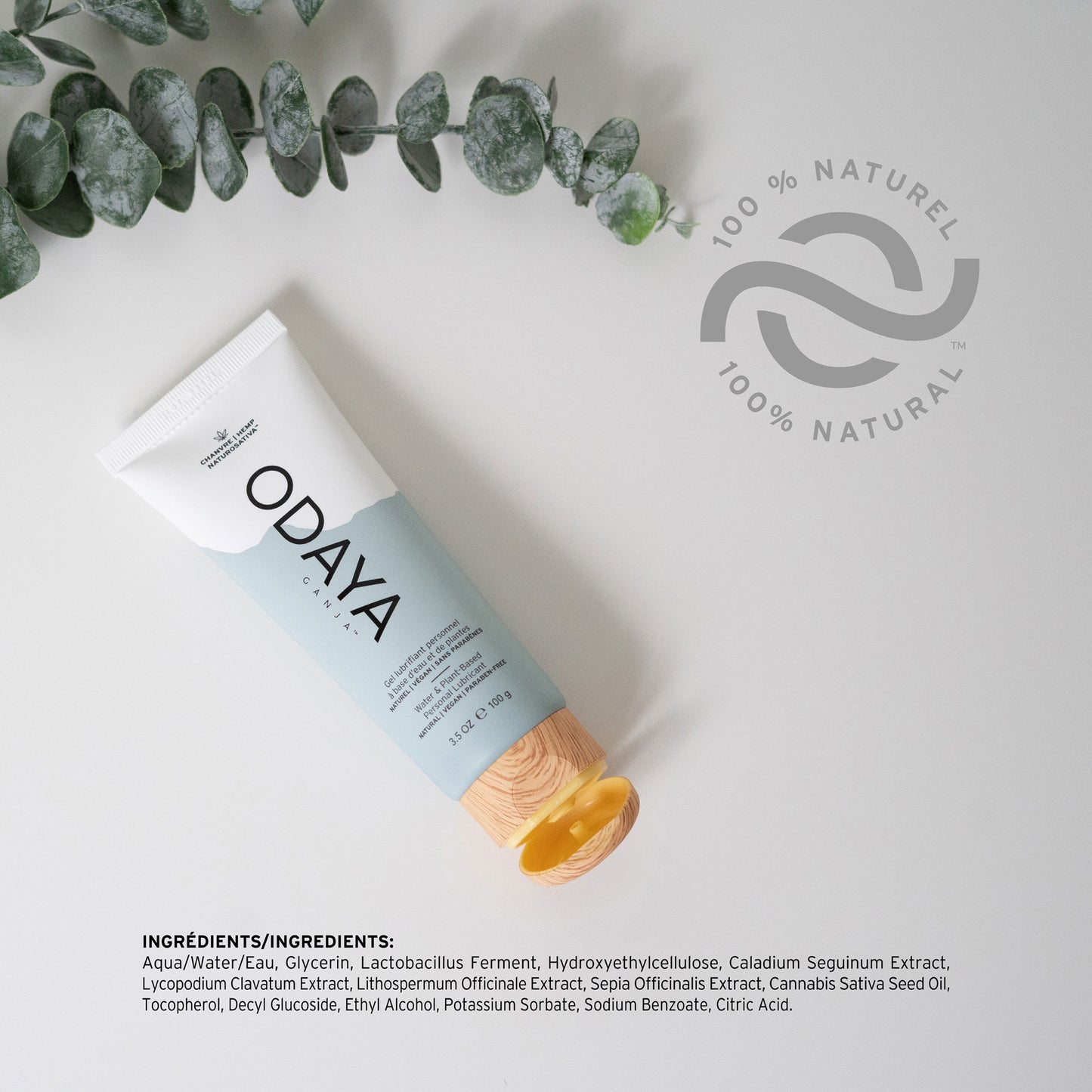 Odaya - Gel Lubrifiant Personnel Eau & Plante - 3.5oz