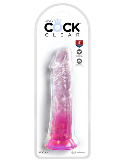 King Cock - Dildo 8 po - Rose