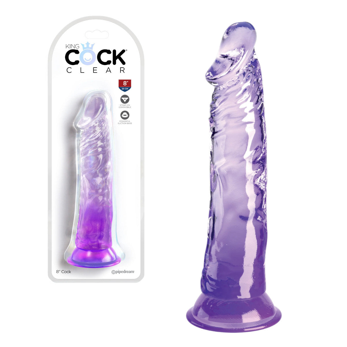 King Cock - Dildo 8 po - Mauve