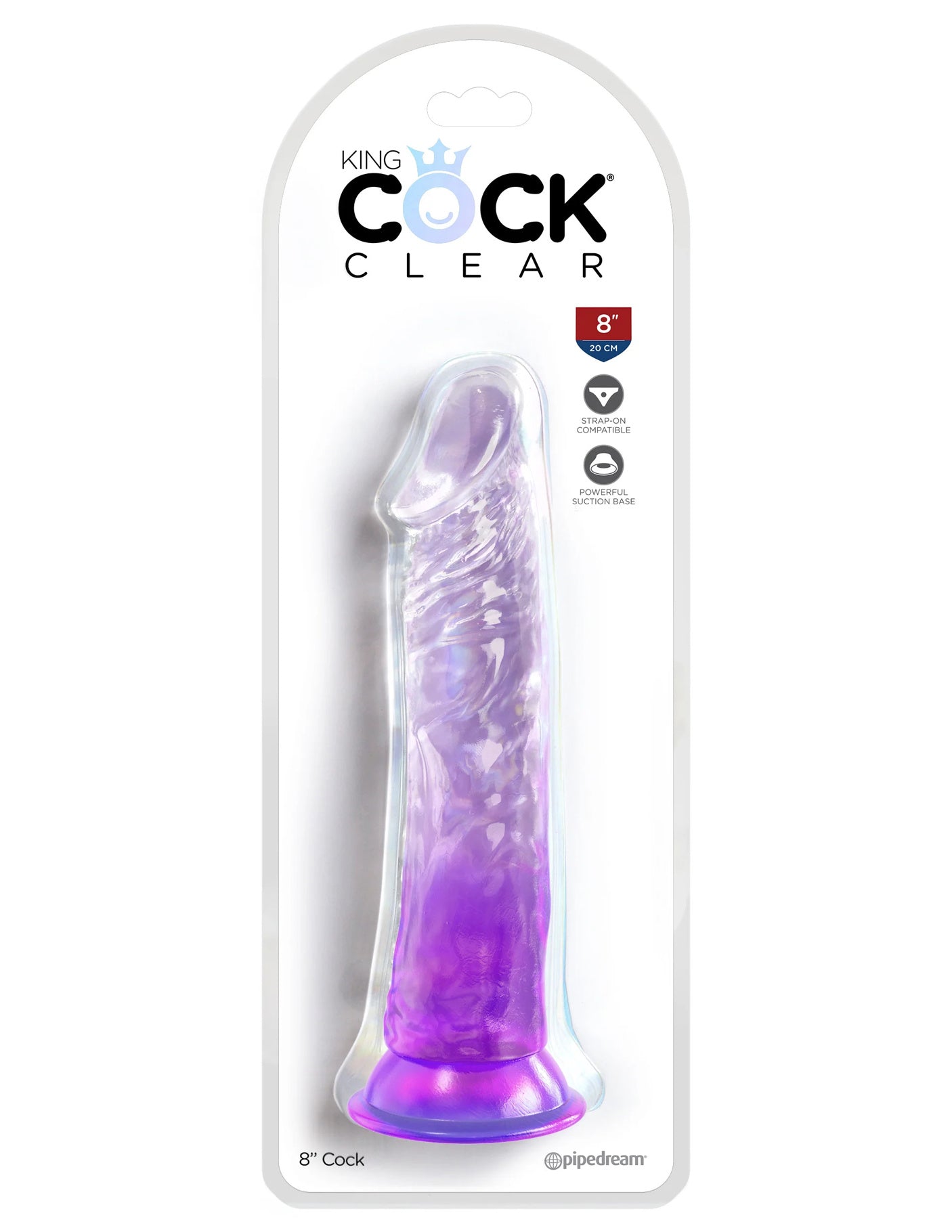 King Cock - Dildo 8 po - Mauve