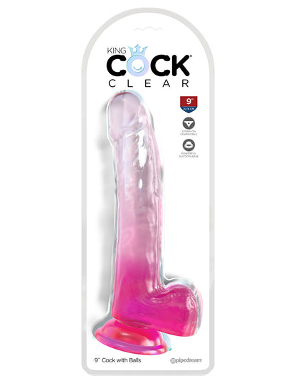King Cock - Dildo 9 po - Rose