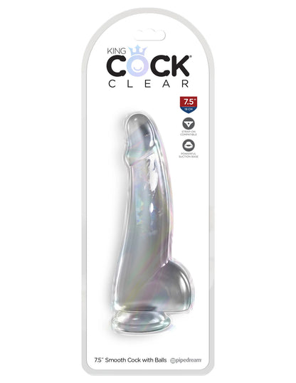 King Cock - Dildo 7.5 po - Transparent