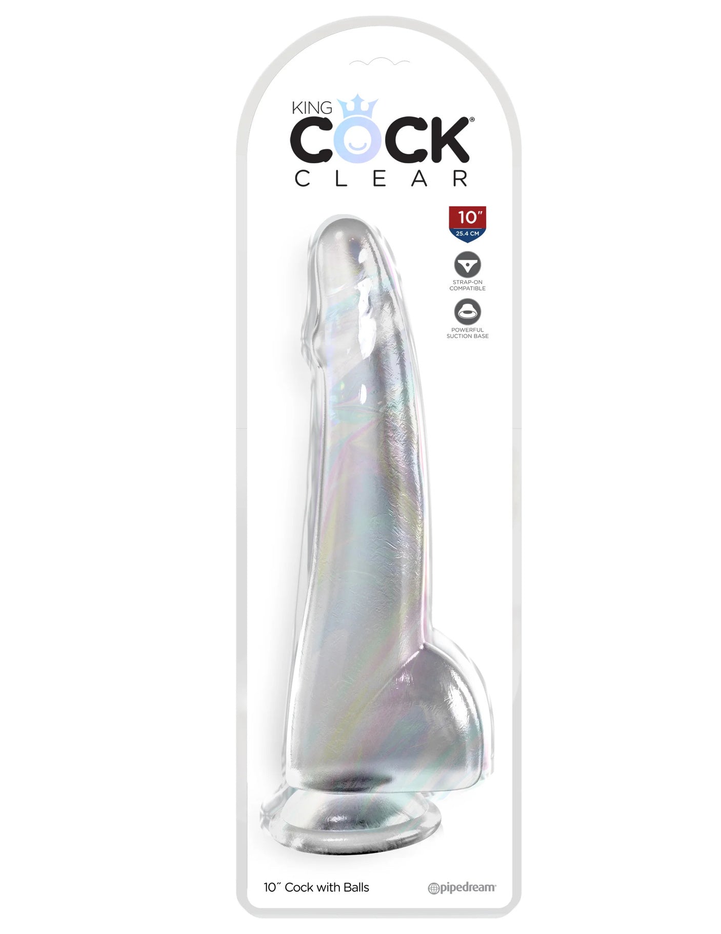 King Cock - Dildo 10 po - Transparent