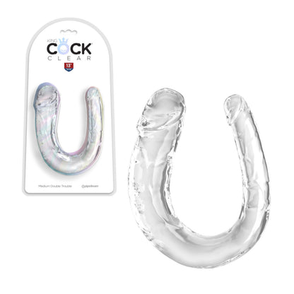 King cock - Medium Double Trouble - Tranparent