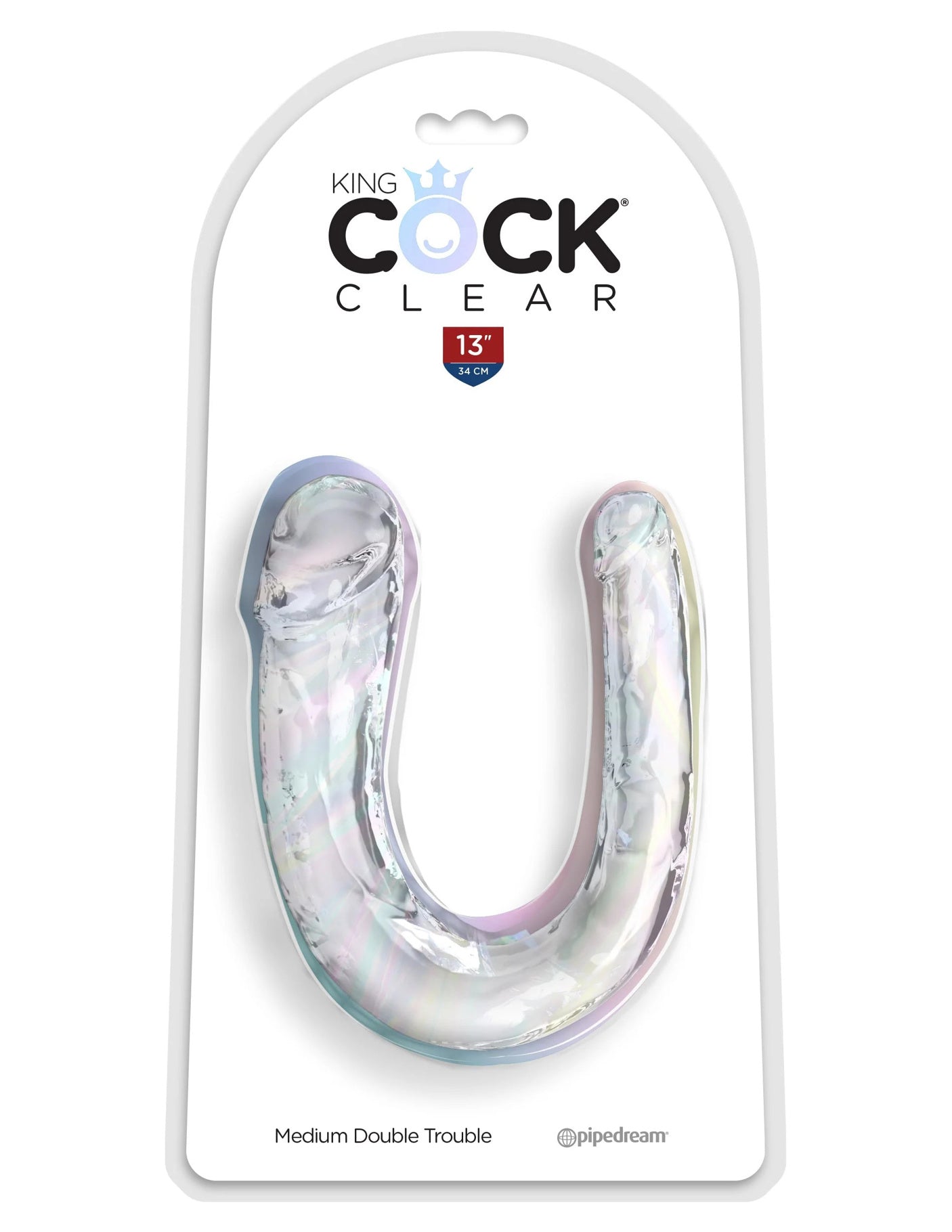 King cock - Medium Double Trouble - Tranparent