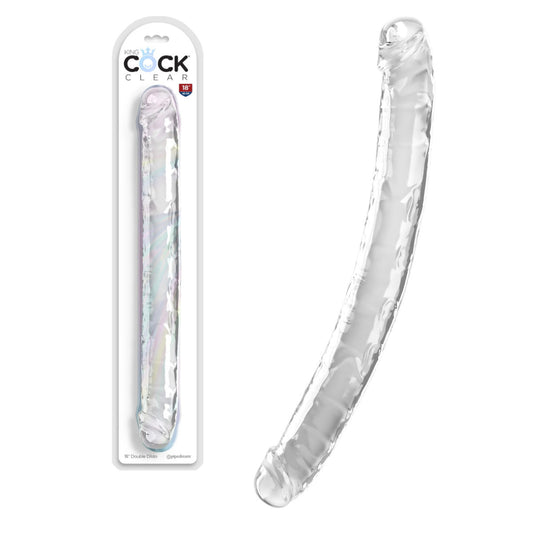 King cock - 18'' Dildo Double - Tranparent