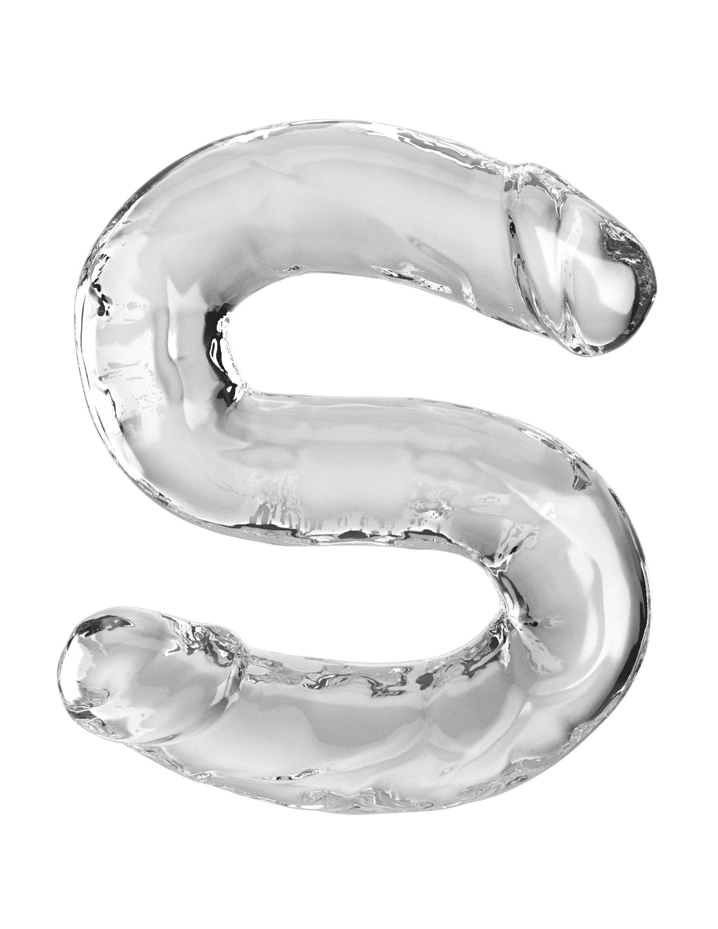 King cock - 18'' Dildo Double - Tranparent