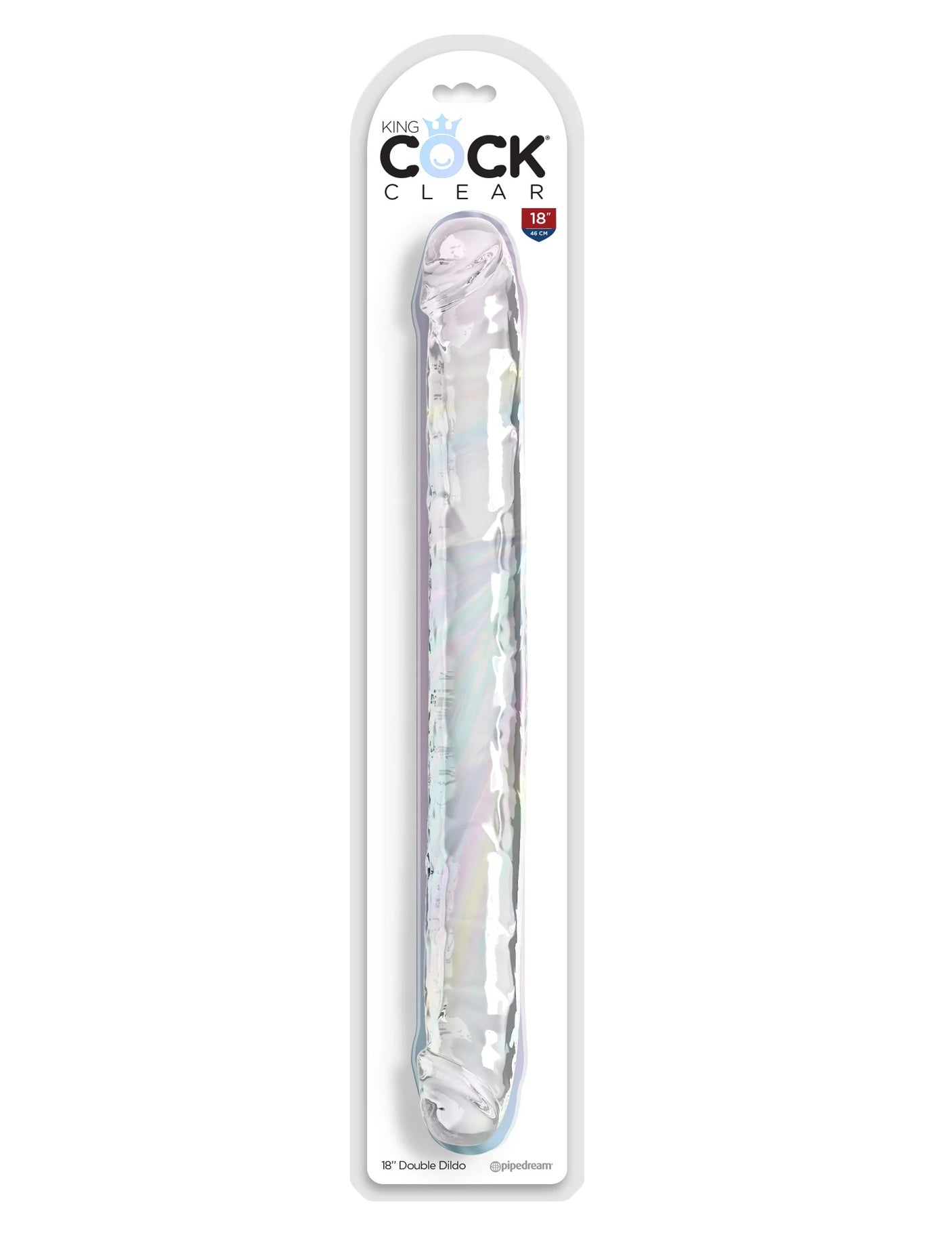 King cock - 18'' Dildo Double - Tranparent