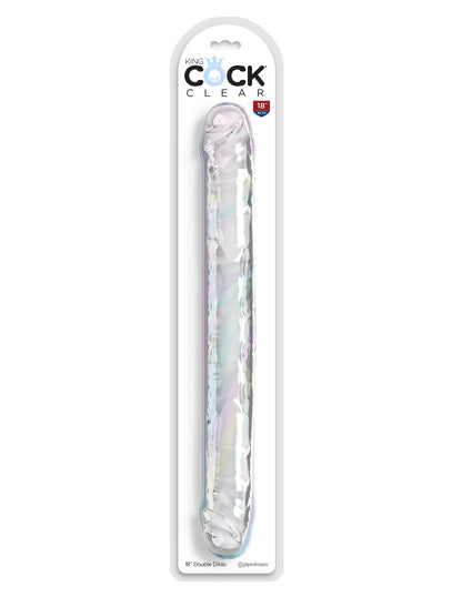 King cock - 18'' Dildo Double - Tranparent
