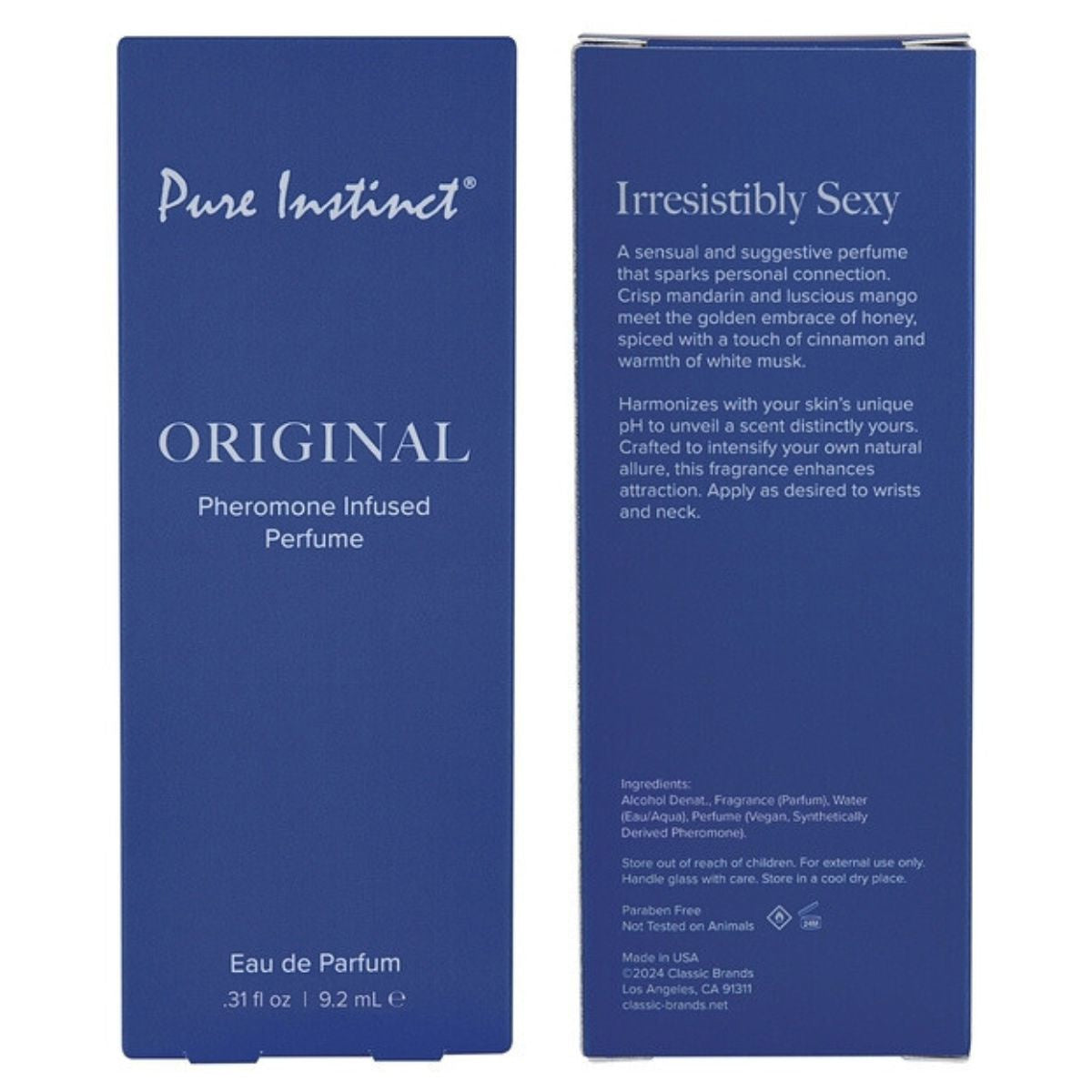 Pure Instinct - Parfum Infusé aux Phéromones - Original 9.2ml