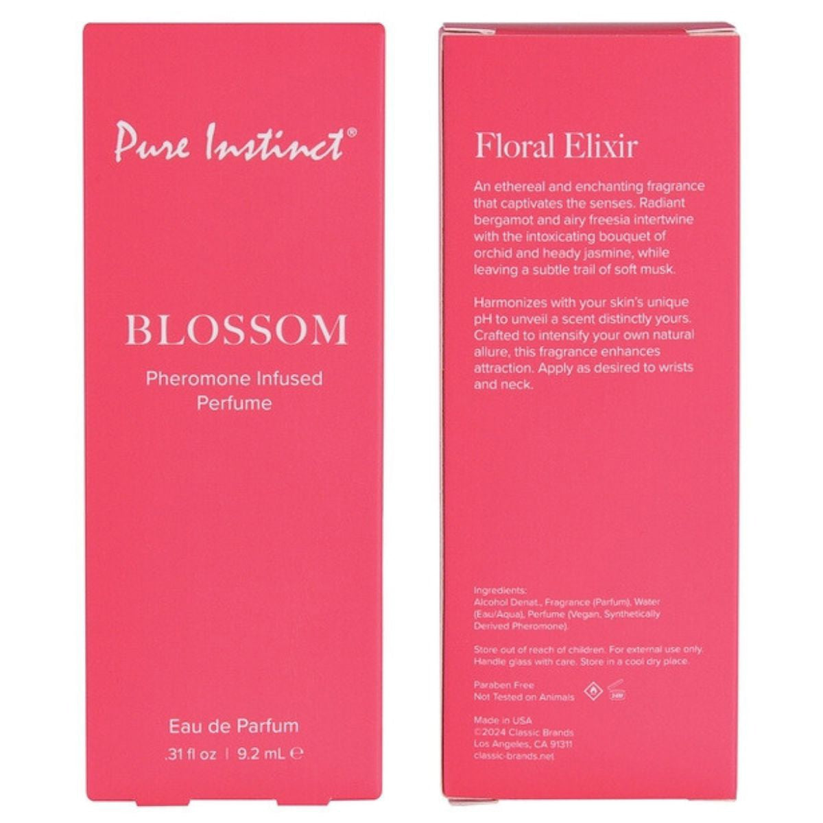 Pure Instinct - Parfum Infusé aux Phéromones - Blossom 9.2ml