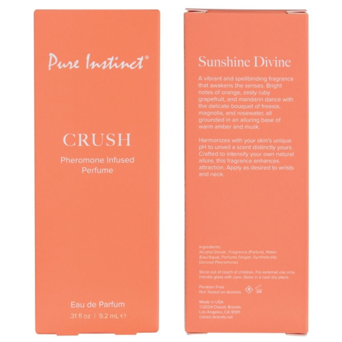 Pure Instinct - Parfum Infusé aux Phéromones - Crush 9.2ml