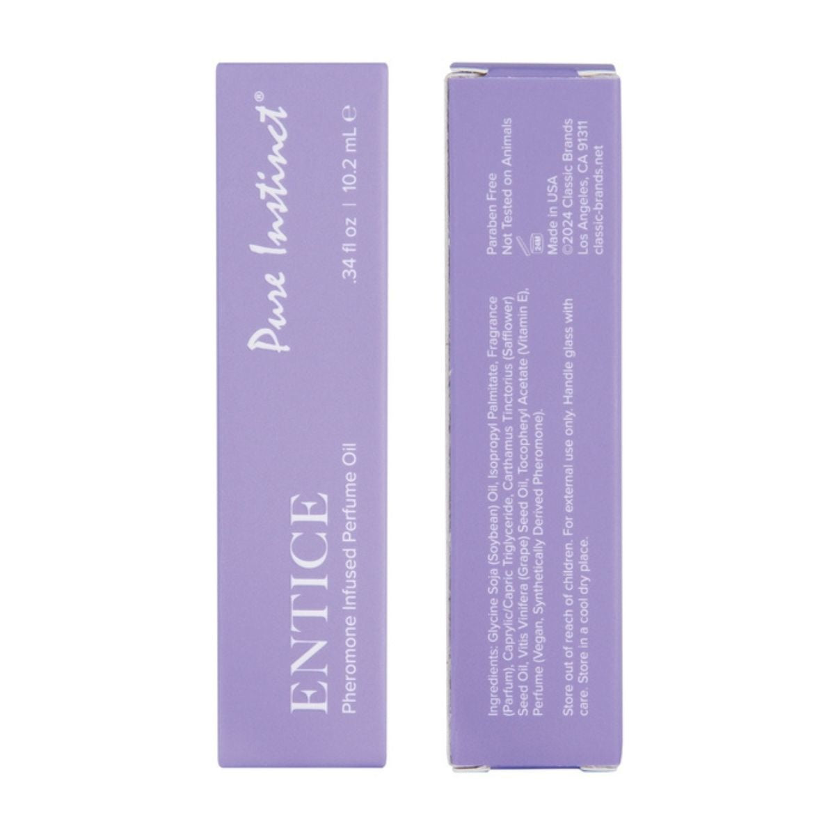 Pure Instinct - Huile De Parfum Infusé aux Phéromones - Entice 10.2ml
