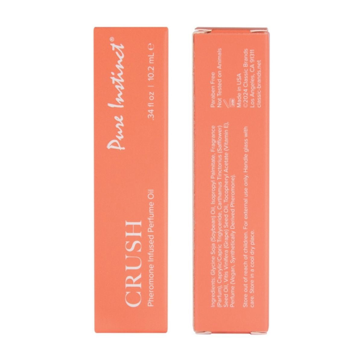 Pure Instinct - Huile De Parfum Infusé aux Phéromones - Crush 10.2ml