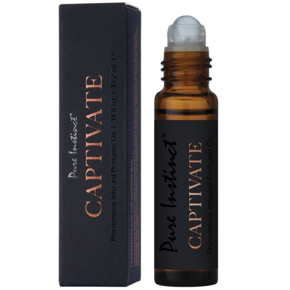 Pure Instinct - Huile De Parfum Infusé aux Phéromones - Captivate 10.2ml