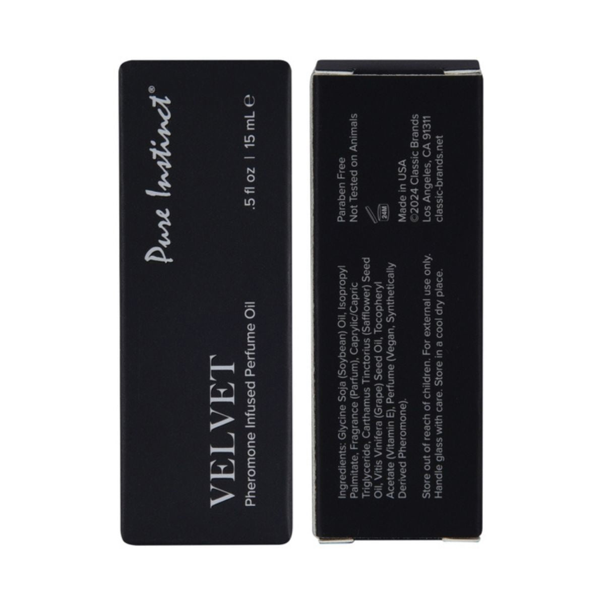 Pure Instinct - Huile De Parfum Infusé aux Phéromones - Velvet 15ml