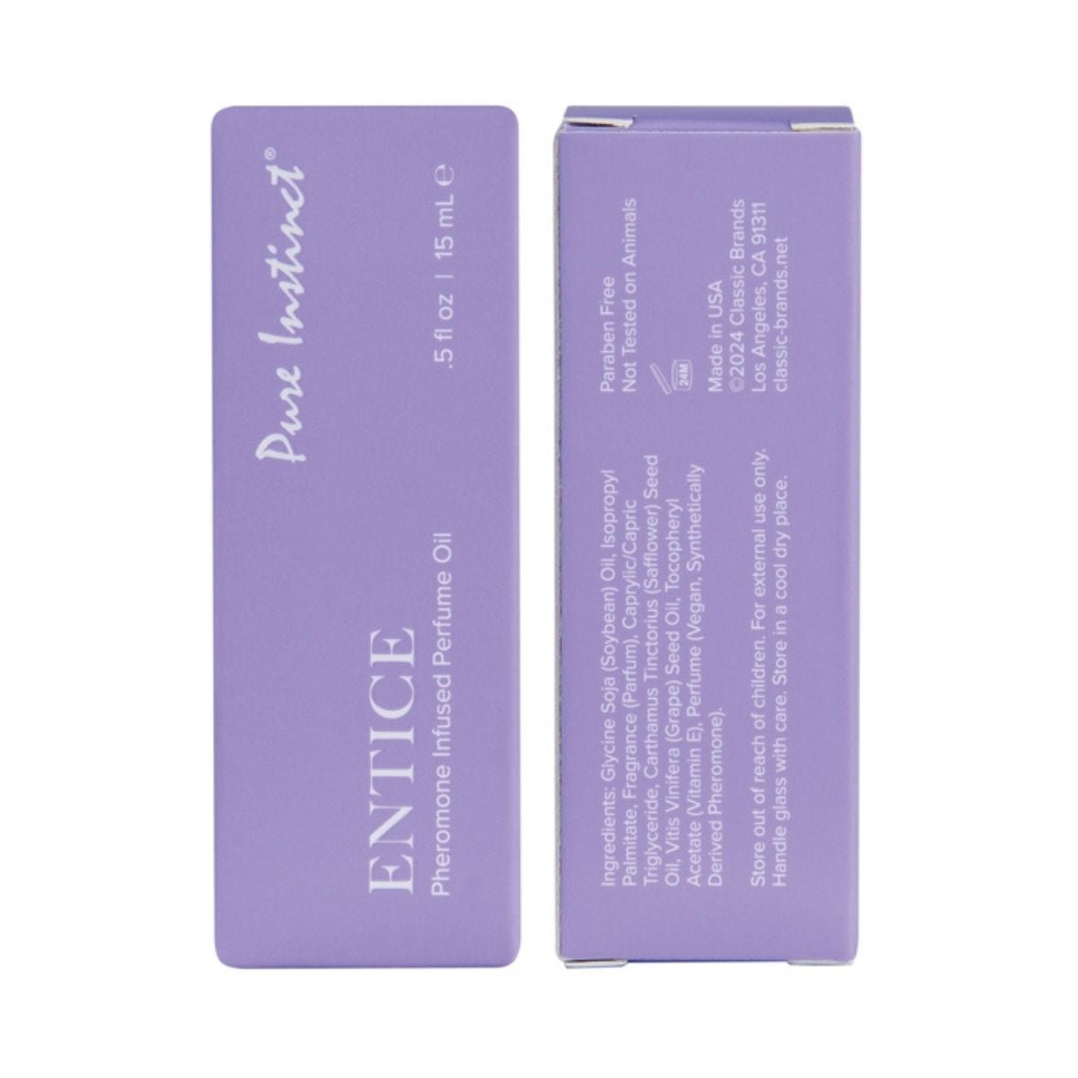 Pure Instinct - Huile De Parfum Infusé aux Phéromones - Entice 15ml