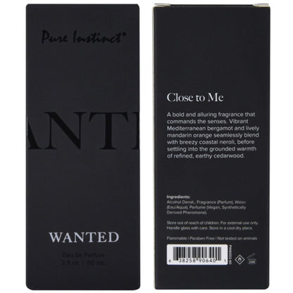 Pure Instinct - Parfum Infusé Aux Phéromones - Wanted 60ml