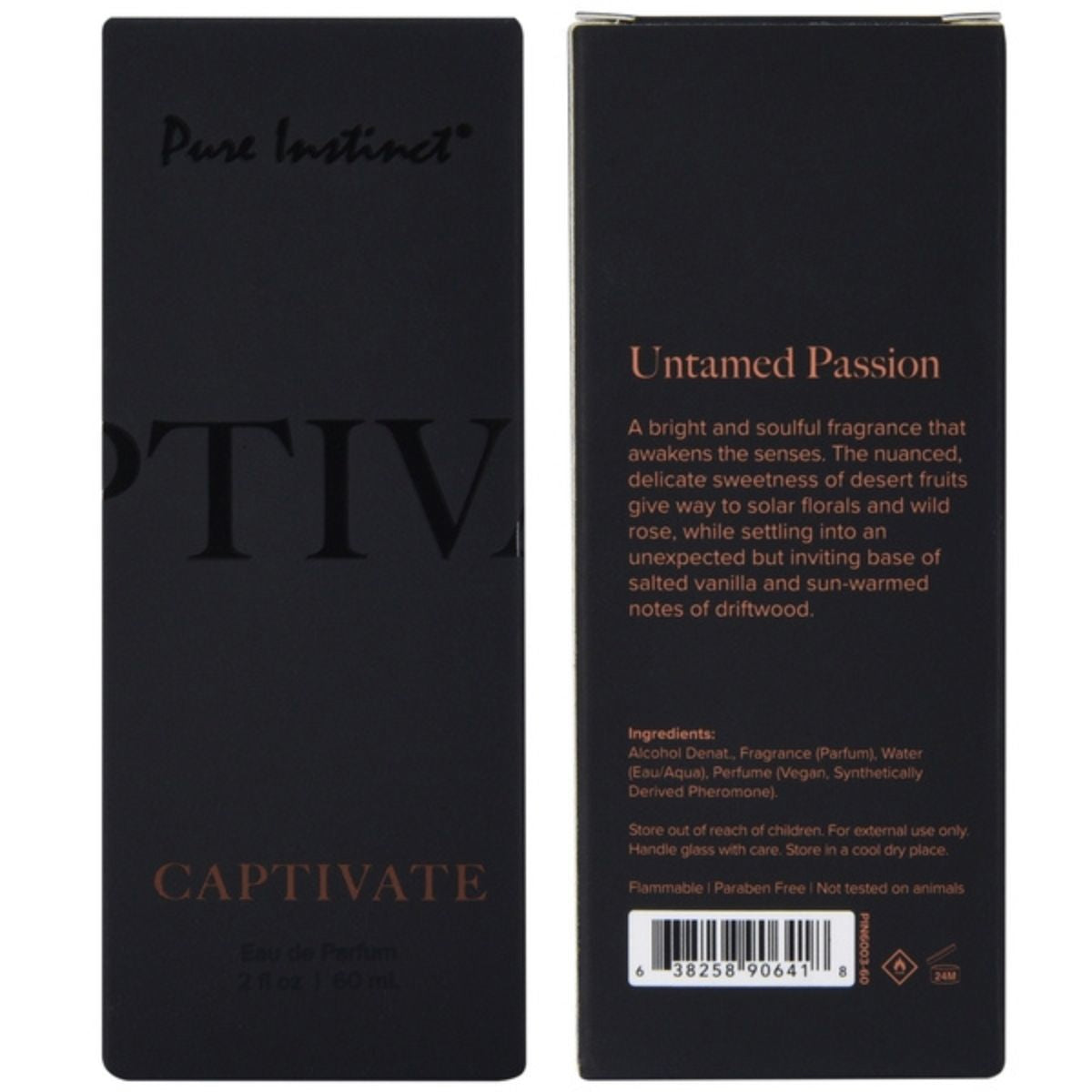 Pure Instinct - Parfum Infusé Aux Phéromones - Captivate 60ml