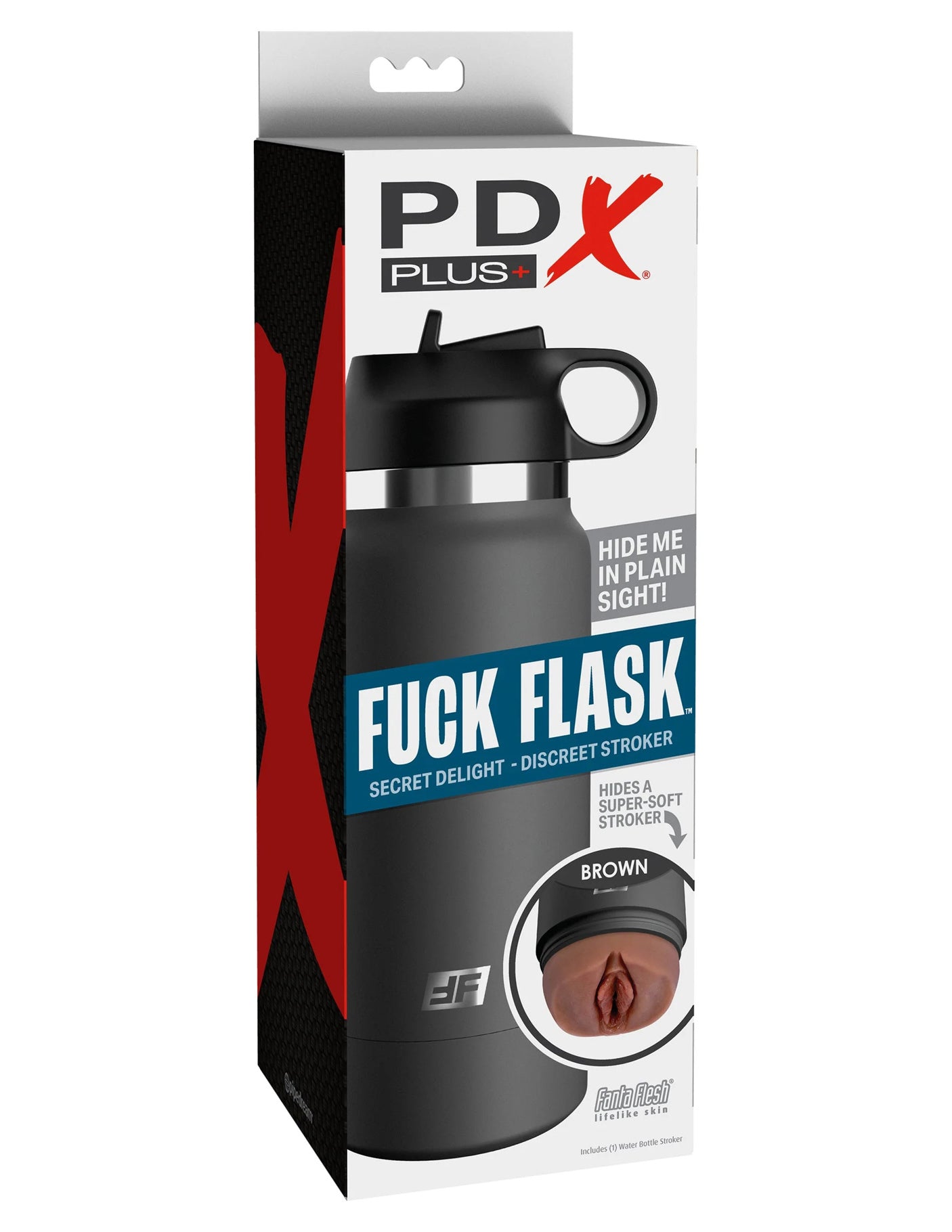 PDX Plus - Fuck Flask - Bouteille grise - Brun