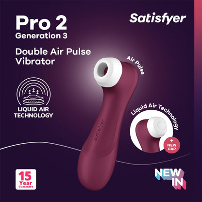 Satisfyer - Pro 2 Generation 3 Wine Red