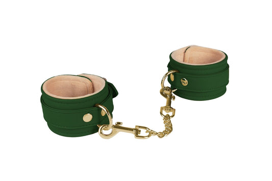 Spartacus - Menottes Cheville Peluche - Vert