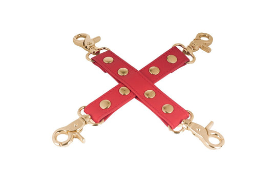 Spartacus - Attache Hog Tie - Rouge/Or