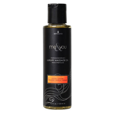 Sensuva - Me & You - Huile de massage - Citron, Gingembre, Orange, Vanille, Sucre - 125ml