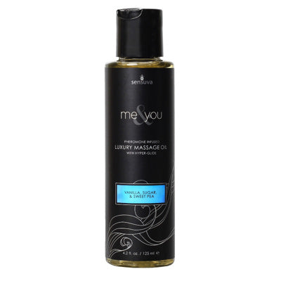 Sensuva - Me & You - Huile de massage - Vanille. Sucre & Pois de Senteur - 125ml