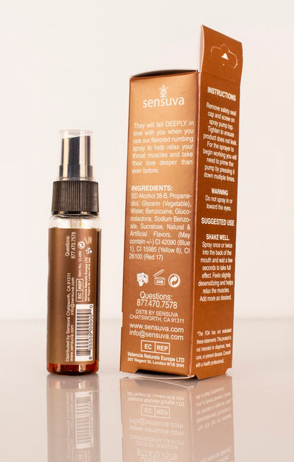 Sensuva - Spray relaxant pour la gorge - Chocolat/Noix de coco - 1oz