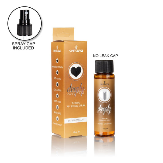 Sensuva - Spray relaxant pour la gorge - Caramel salé - 1oz