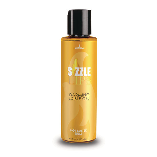 Sensuva - Sizzle Lips - Gel chauffant - Rhum chaud au beurre - 125 ml