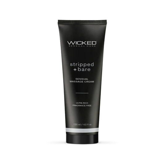 Wicked Massage Cream - Stripped + Bare - 4oz / 120ml