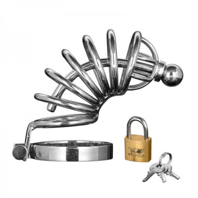 Chastity Cage with Plug