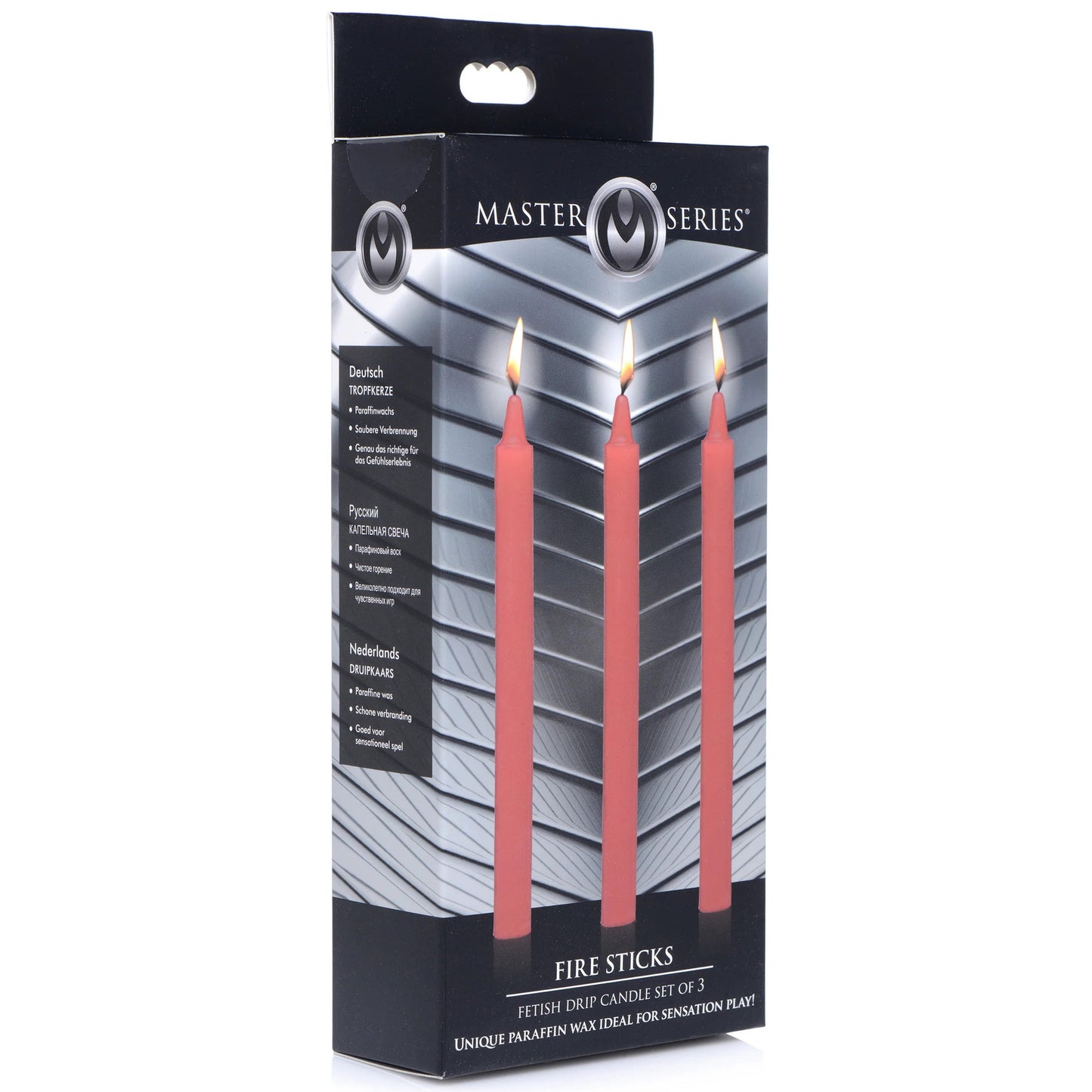 Master Series - Fire Sticks Candle Set of 3 - Rouge