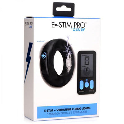 Zeus - E-Stim + Vibrating C Ring 50mm