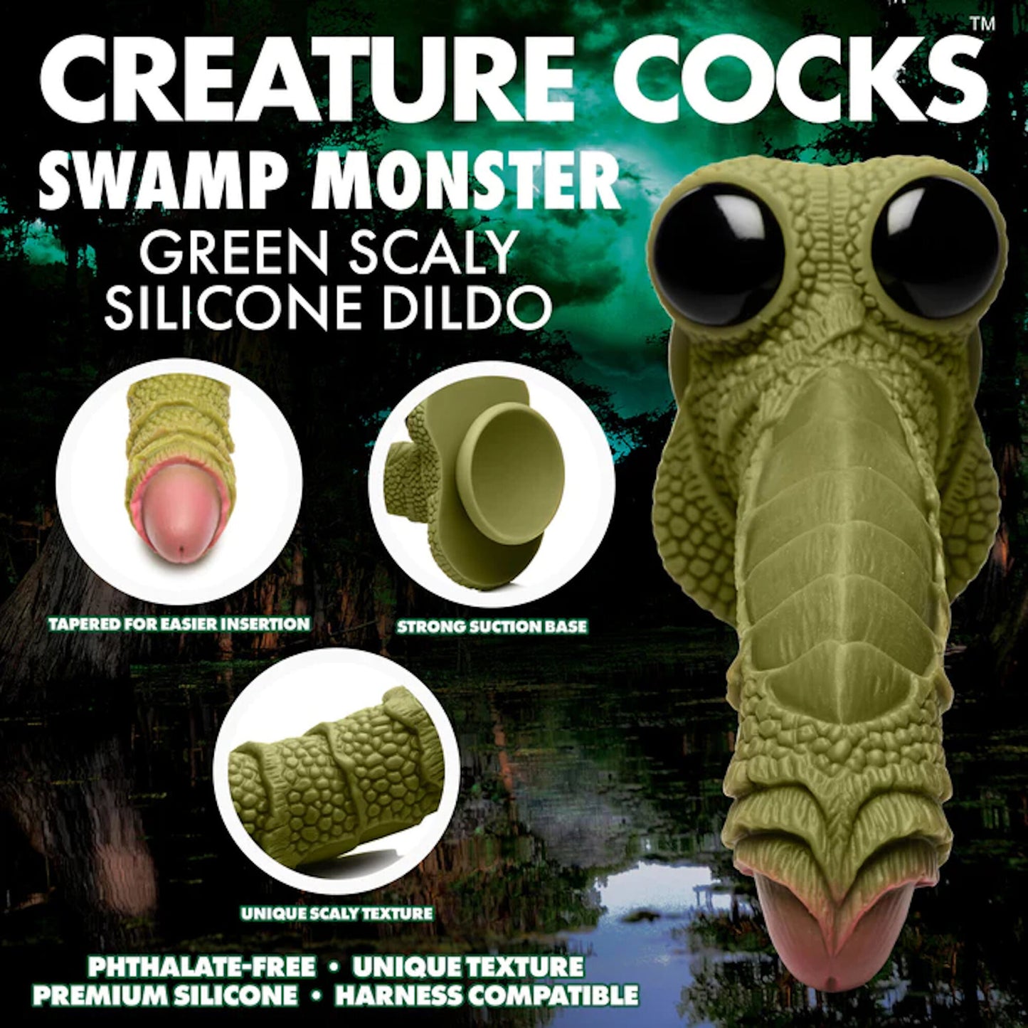 Creature Cock - Swamp Monster Green
