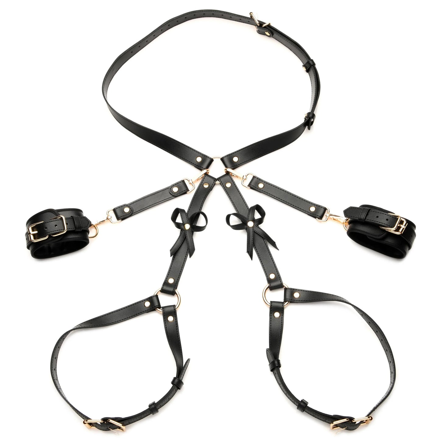 Strict - Bondage Harness avec Boucle - XL/2XL Noir
