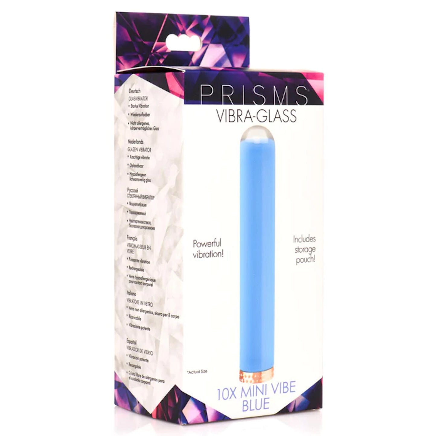 Prisms - Vibra-Glass 10X Mini Vibe - Bleu