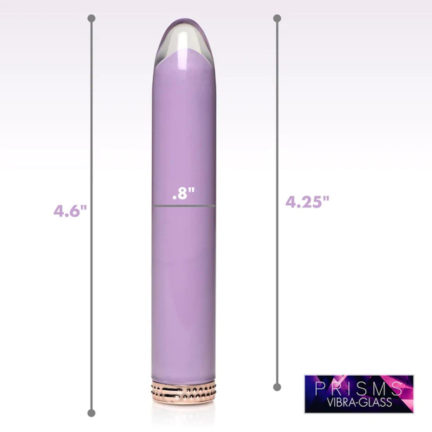 Prisms - Vibra-Glass 10X Mini Vibe - Lila