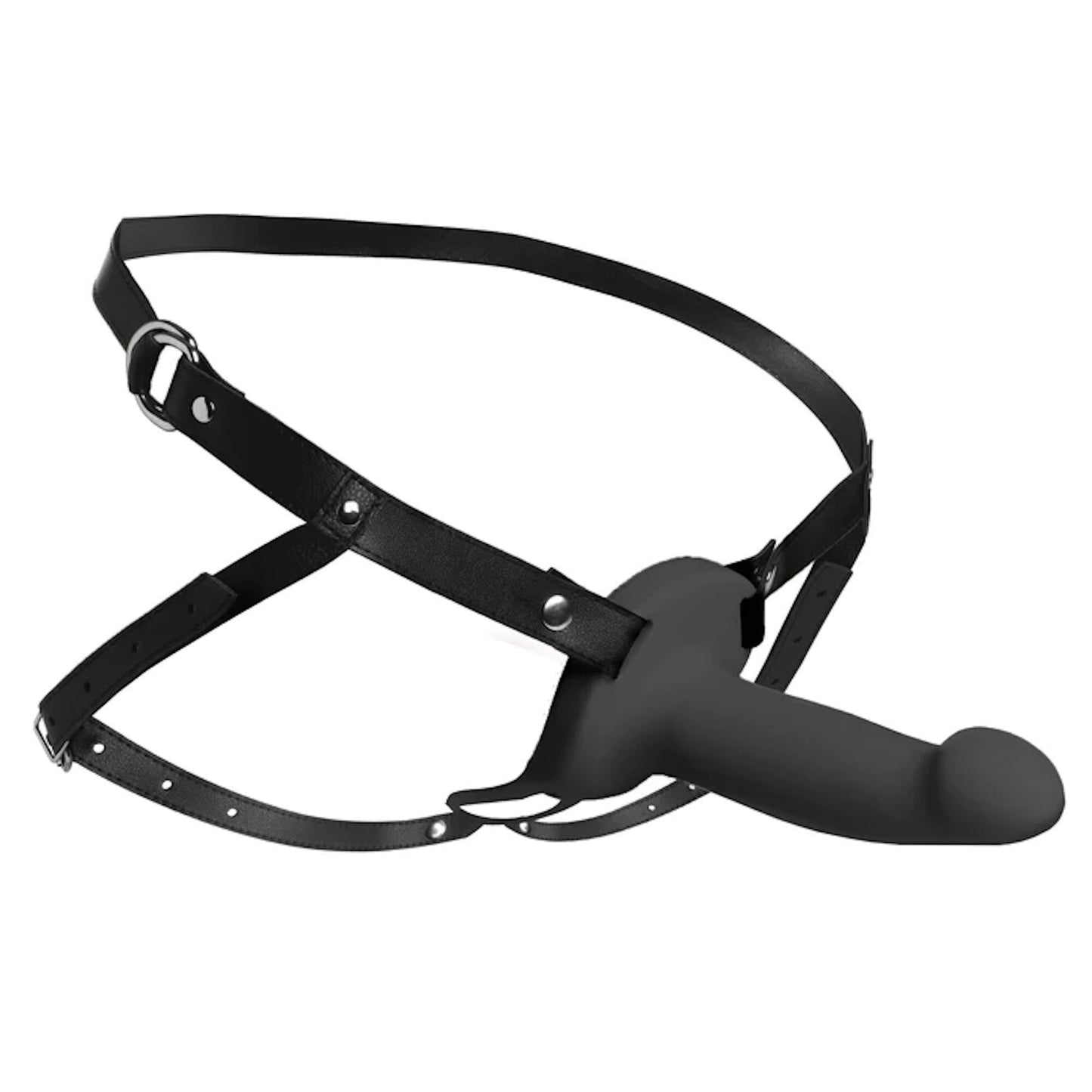 Size Matters - 2'' Vibrating Smooth Penis Sheath Remote - Noir