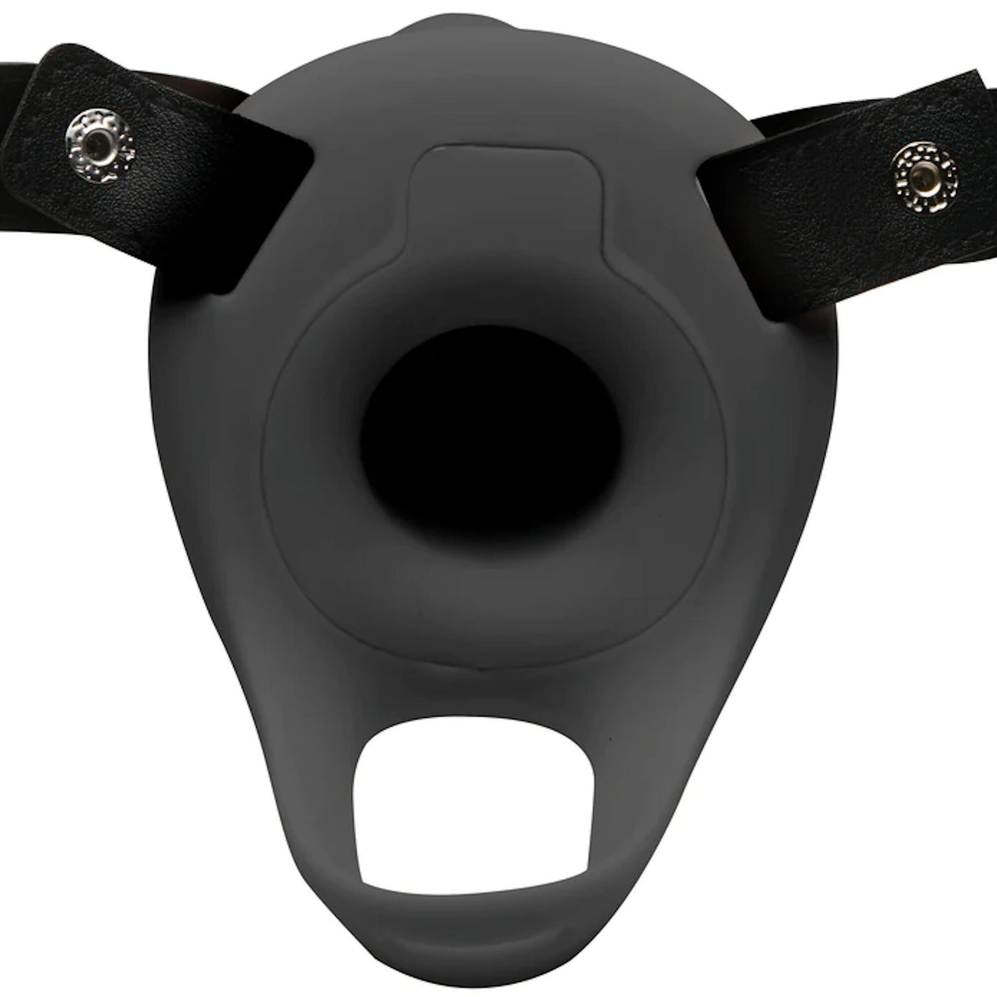 Size Matters - 2'' Vibrating Smooth Penis Sheath Remote - Noir