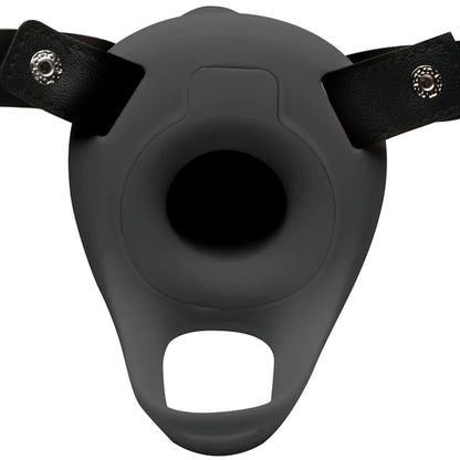 Size Matters - 2'' Vibrating Smooth Penis Sheath Remote - Noir
