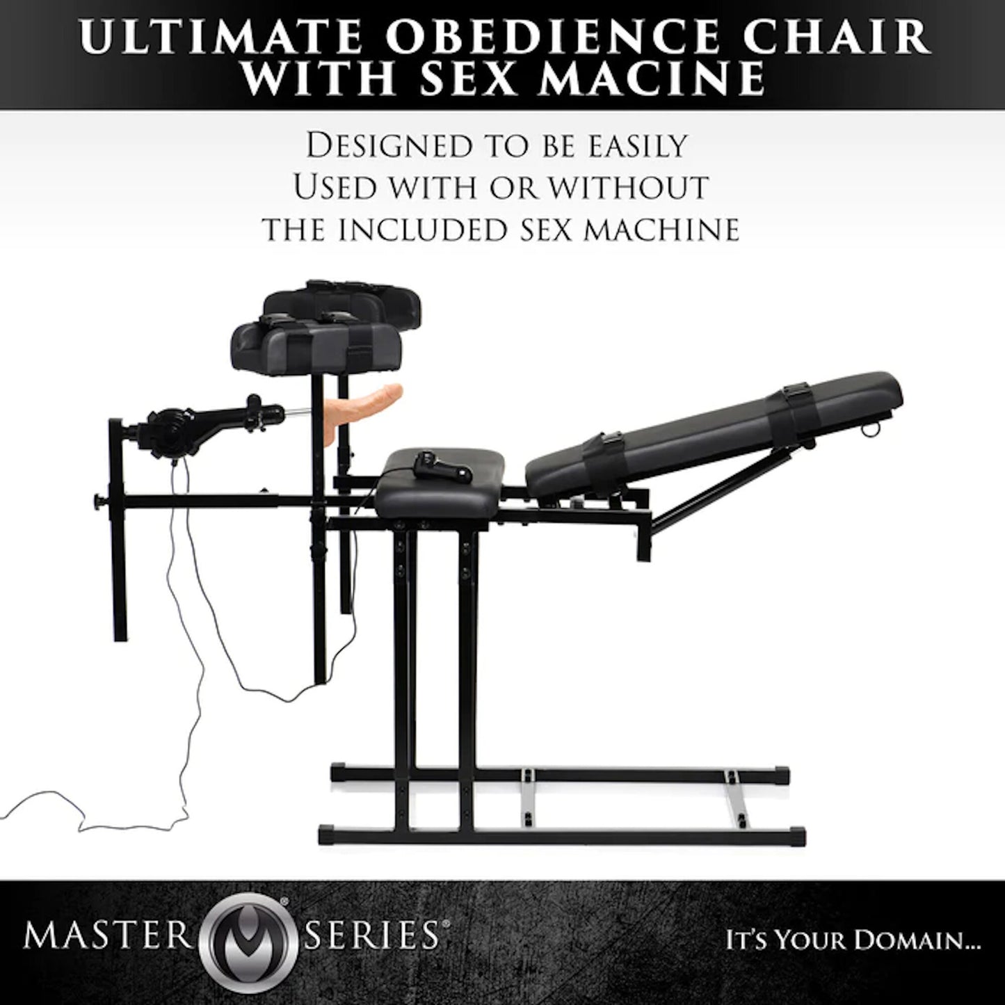 Master Series - Ultimate Obedience Chair w/Sex Machine