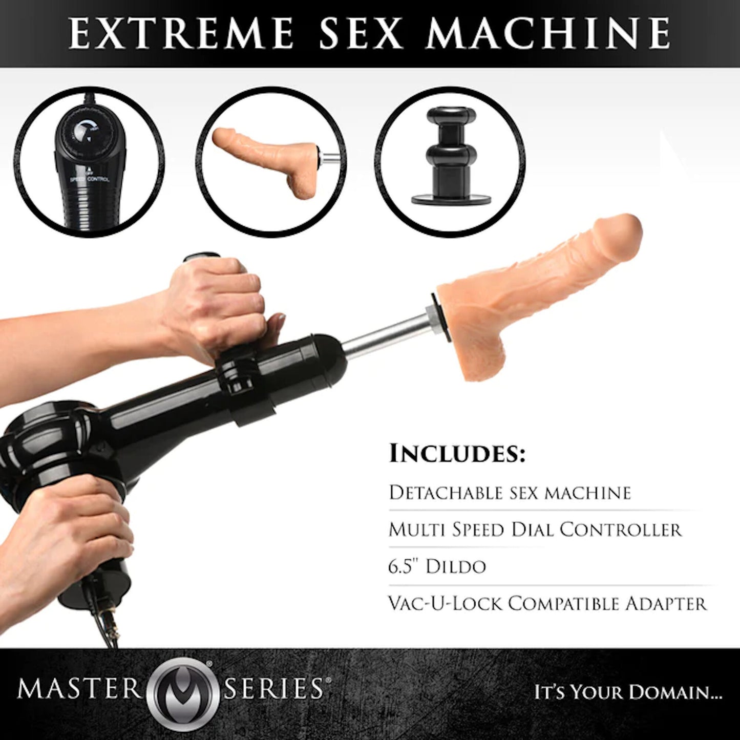 Master Series - Ultimate Obedience Chair w/Sex Machine